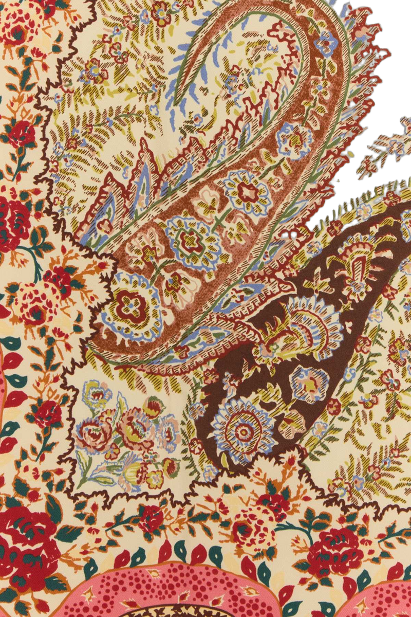 Valentino Garavani Silk Printed Foulard Scarf — Multicolor Exterior: Scarfs