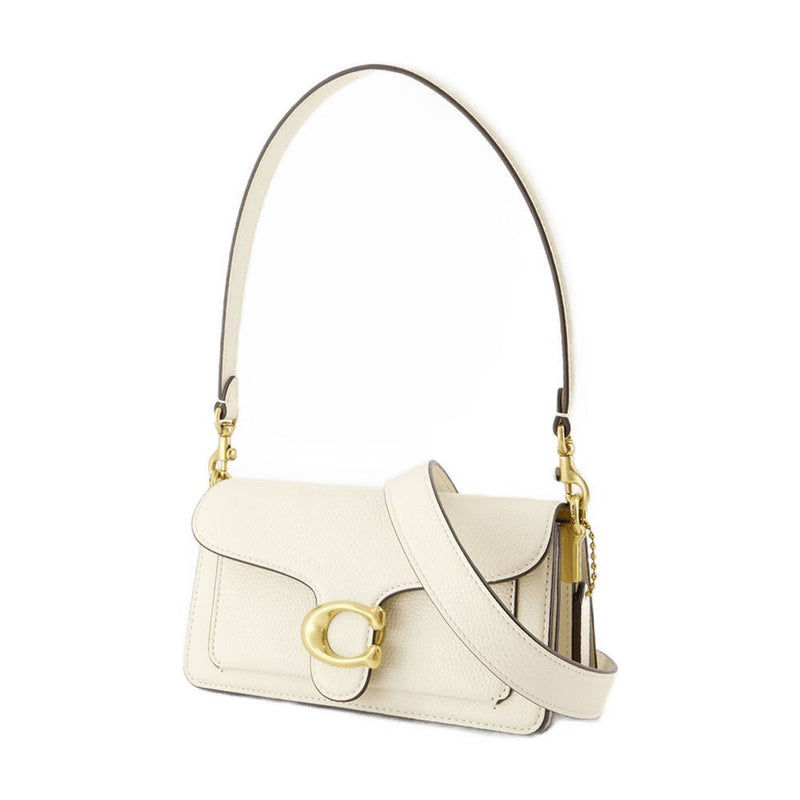 Coach Tabby Shoulder Bag — White Cowhide