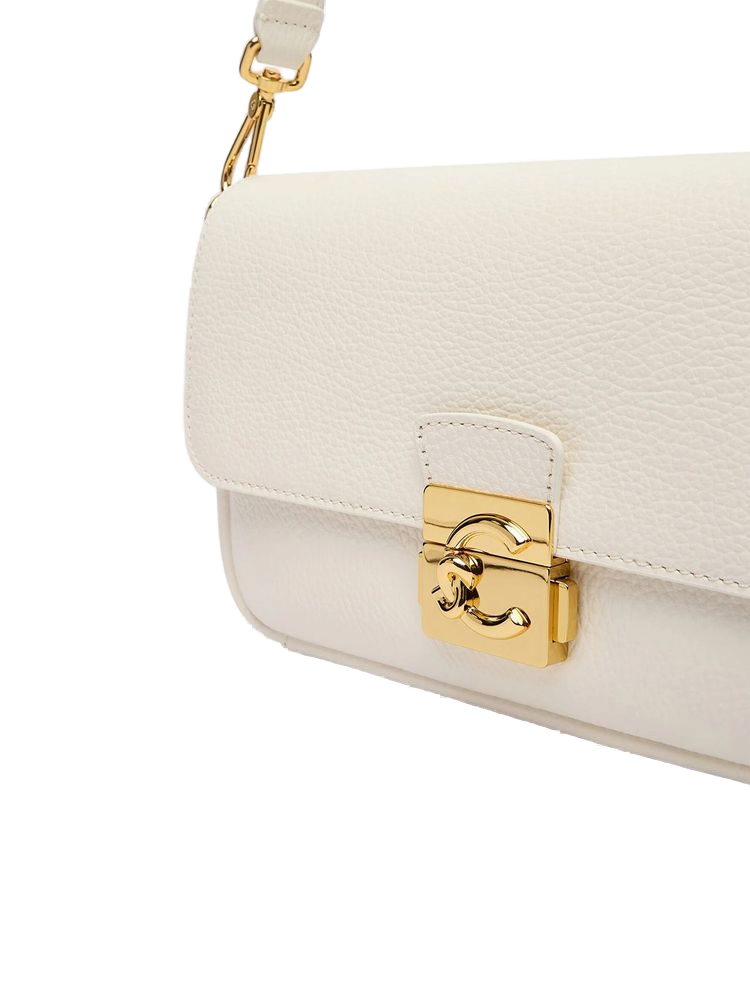 Coccinelle Shoulder Bag — White Cowhide