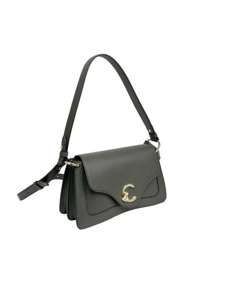Coccinelle Shoulder Bag — Green Cowhide