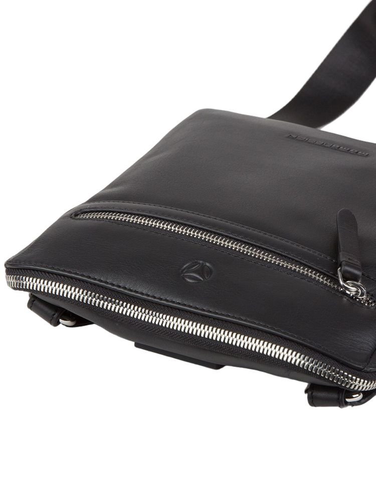 Momo Design Genuine Leather Shoulder Bag — Black
