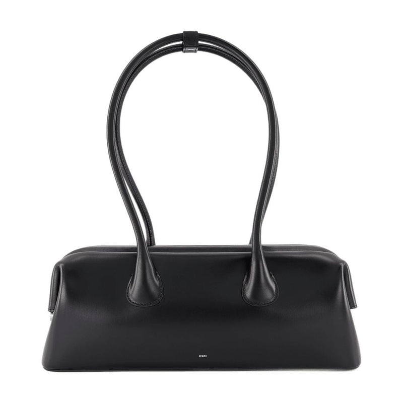 Osoi Shoulder Bag — Black Cowhide