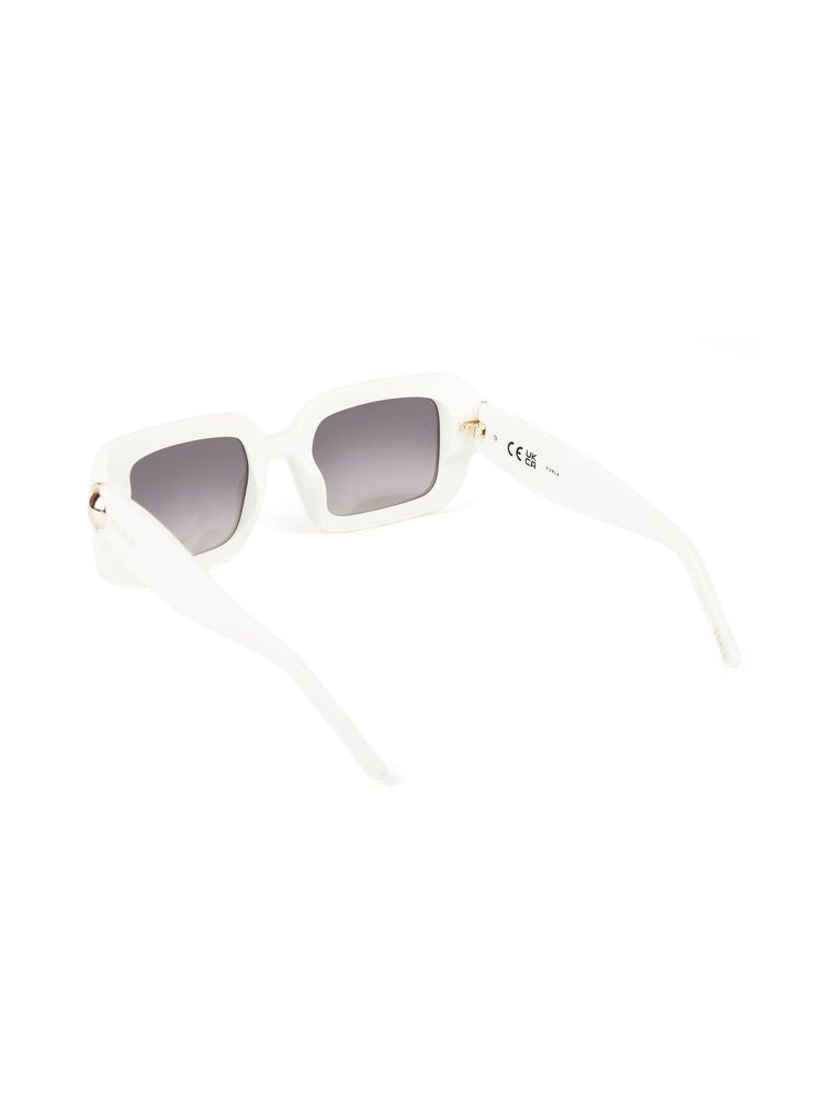 Furla Sfu980 Cream Acetate Sunglasses — White