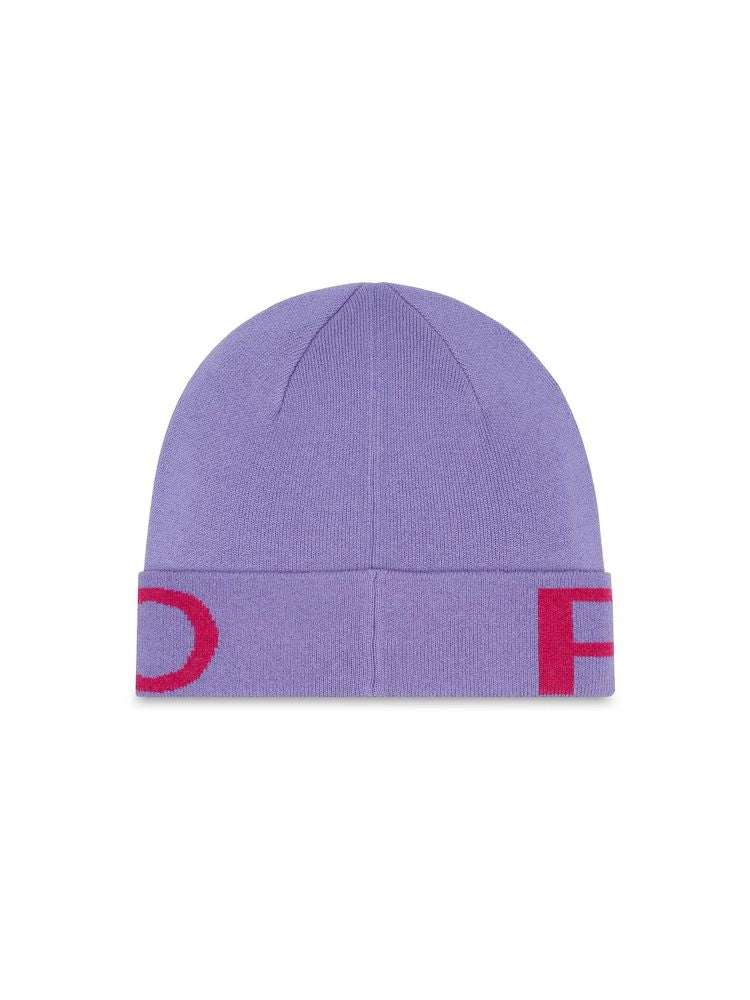 Pinko 101507 Wool And Cashmere Beanie — Purple Beanies
