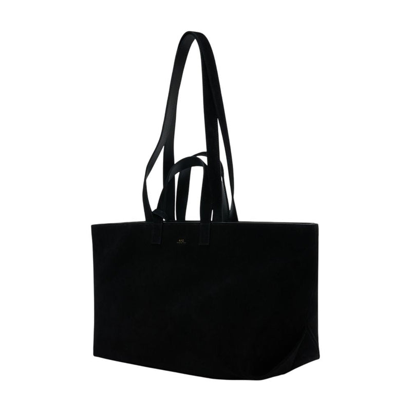 A.p.c. Le Drummer Tote Bag — Black Calfskin