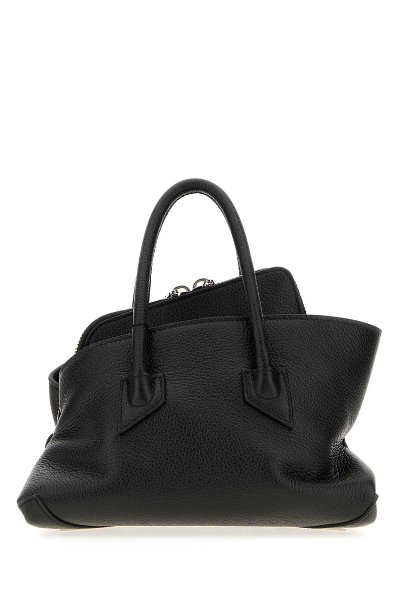 The Attico La Passeggiata Top Handle Bag — Black
