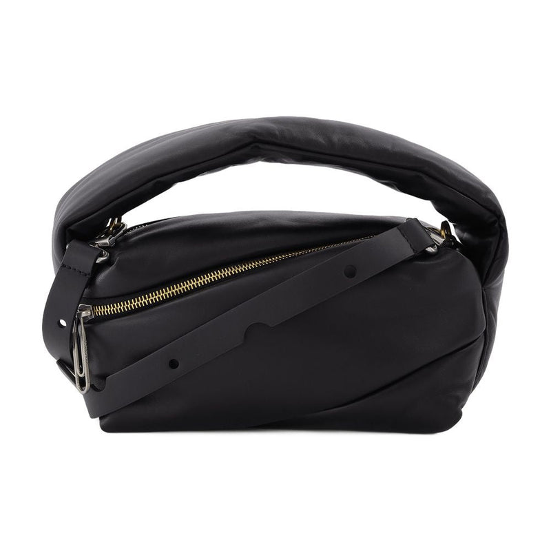Off-White Pump Shoulder Bag — Black Leather