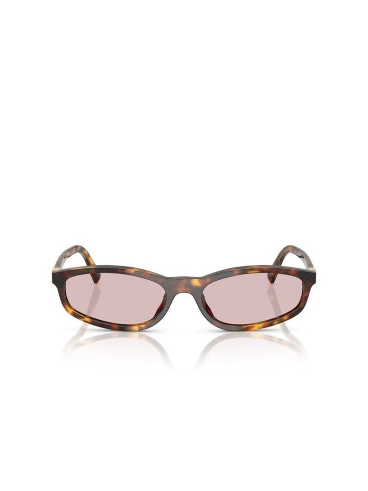 Miu Miu 0mu Tortoiseshell Acetate Sunglasses — Brown