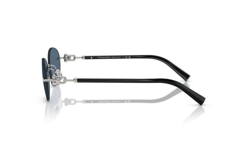 Tiffany Tf3104d Rimless Metal Sunglasses — Blue