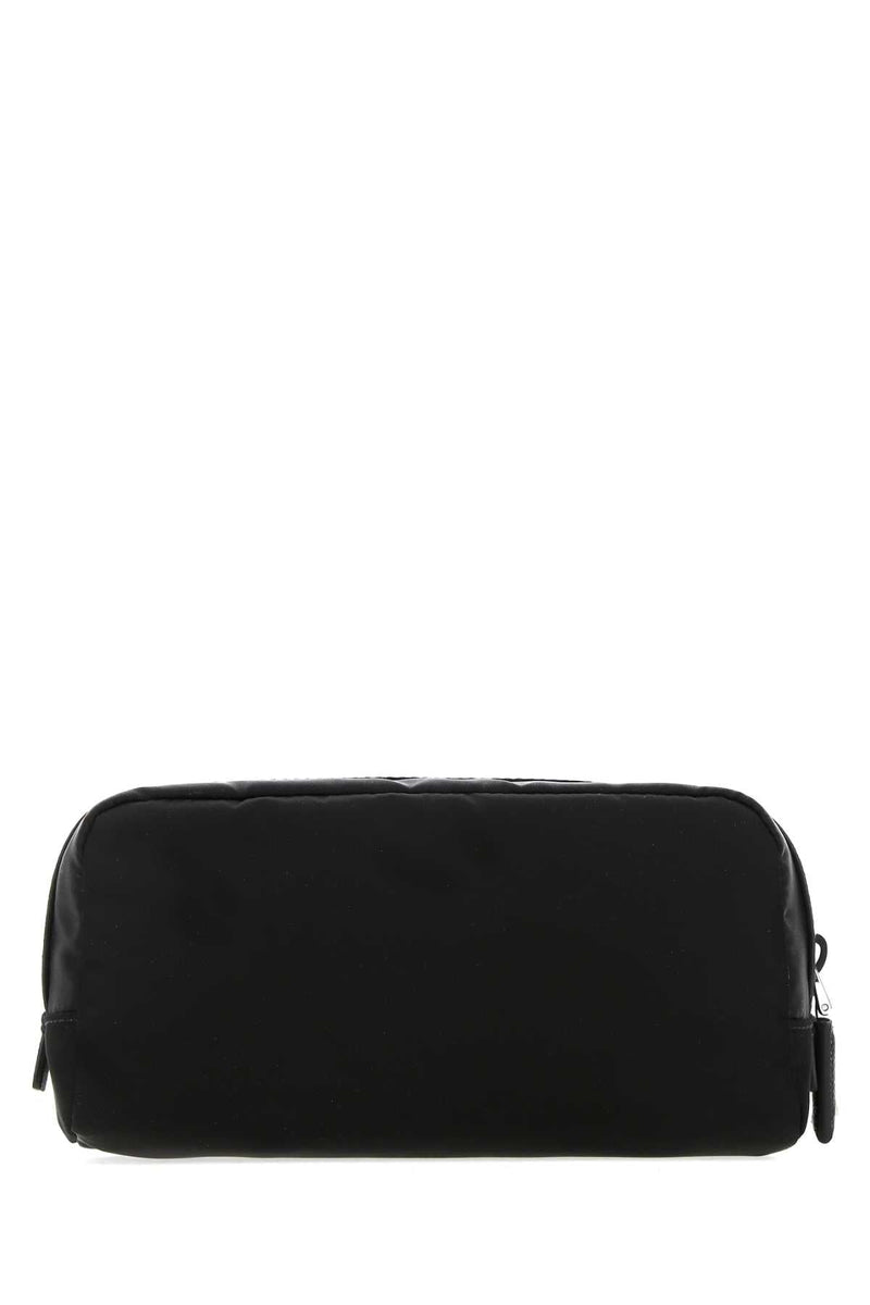 Prada Re-Nylon Travel Wallet — Black Poliammidericiclata-vitello