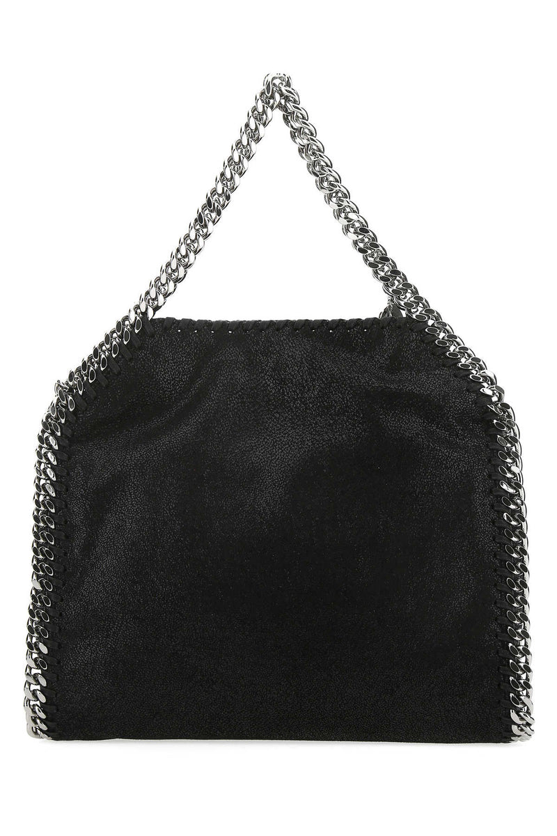 Stella Mccartney Falabella Top Handle Bag — Black Polyester
