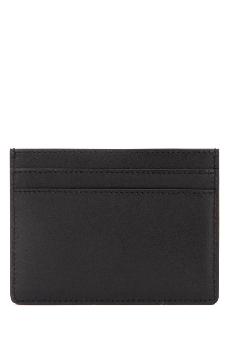 Saint Laurent Calfskin Card Case — Black Calf Skin Wallet