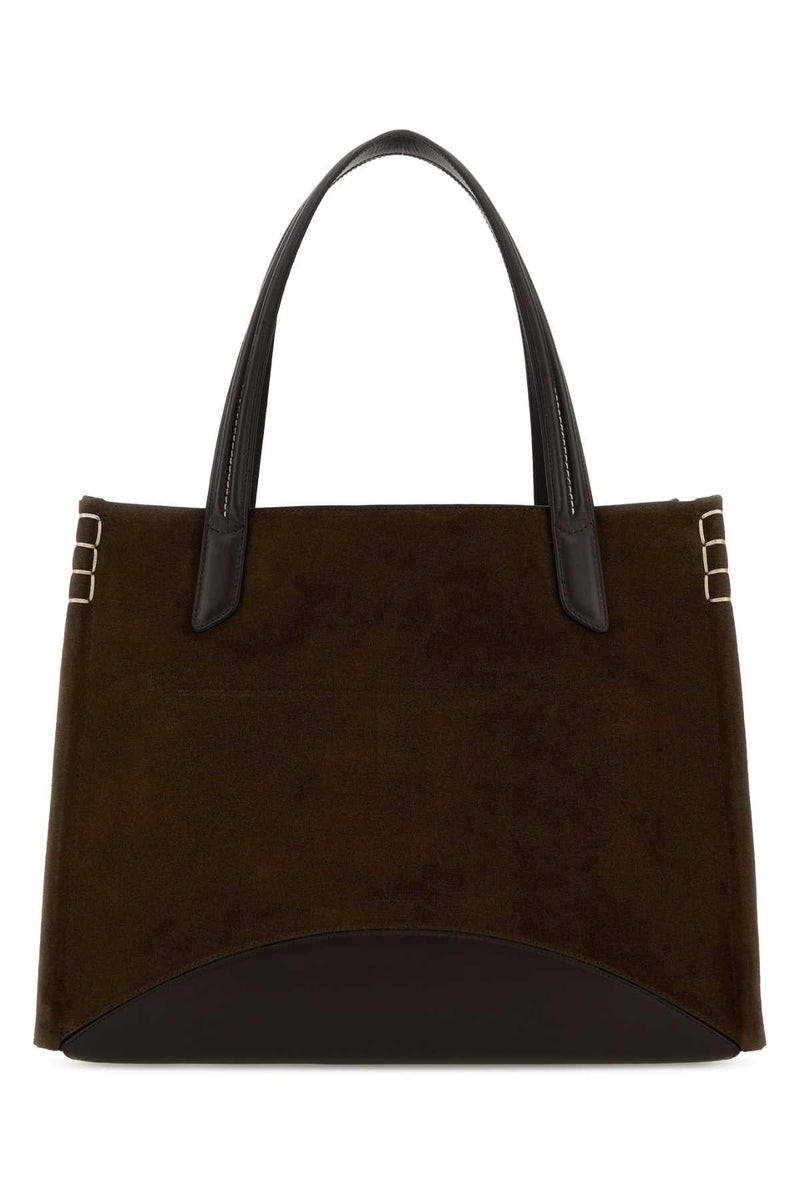 Jw Anderson Loafer Cabas Tote Bag — Brown