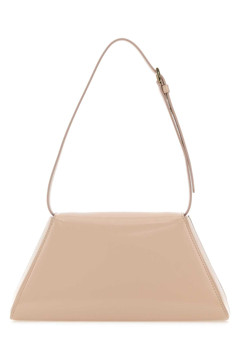 Prada Vitello Leather Shoulder Bag — Pink