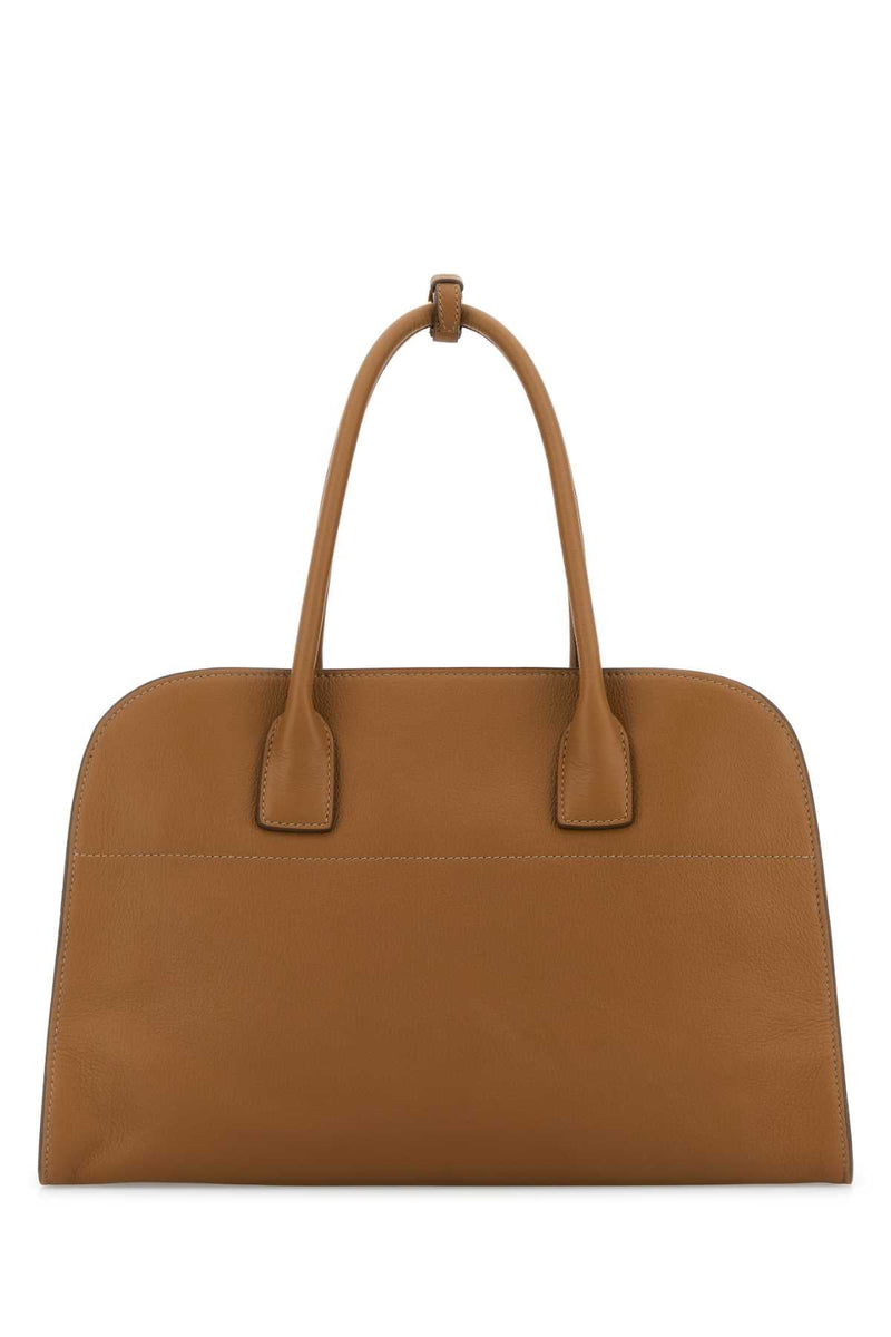 Prada Vitello Leather Shoulder Bag — Brown