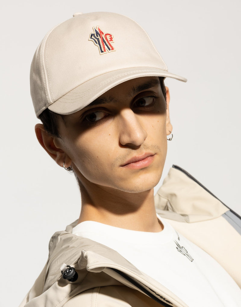 Moncler J20973b000030486320d Baseball Cap — Beige Cotton Caps