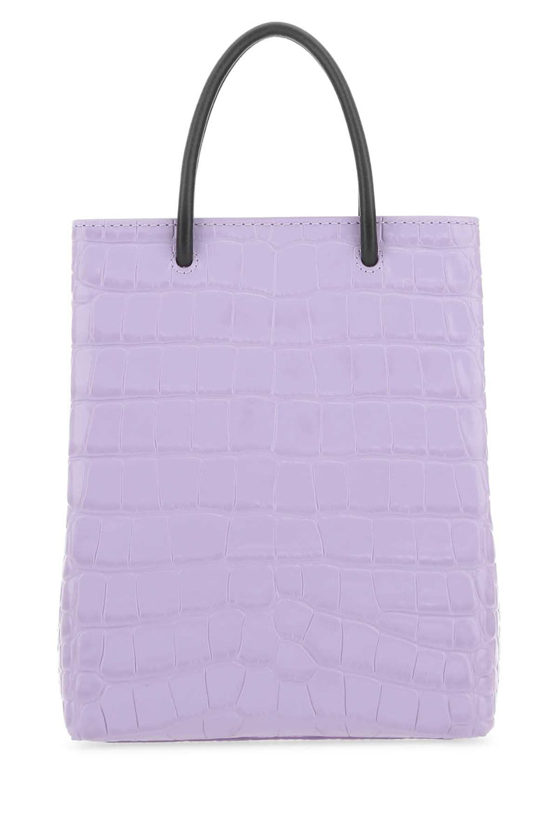 Balenciaga Cover Tote Bag — Purple