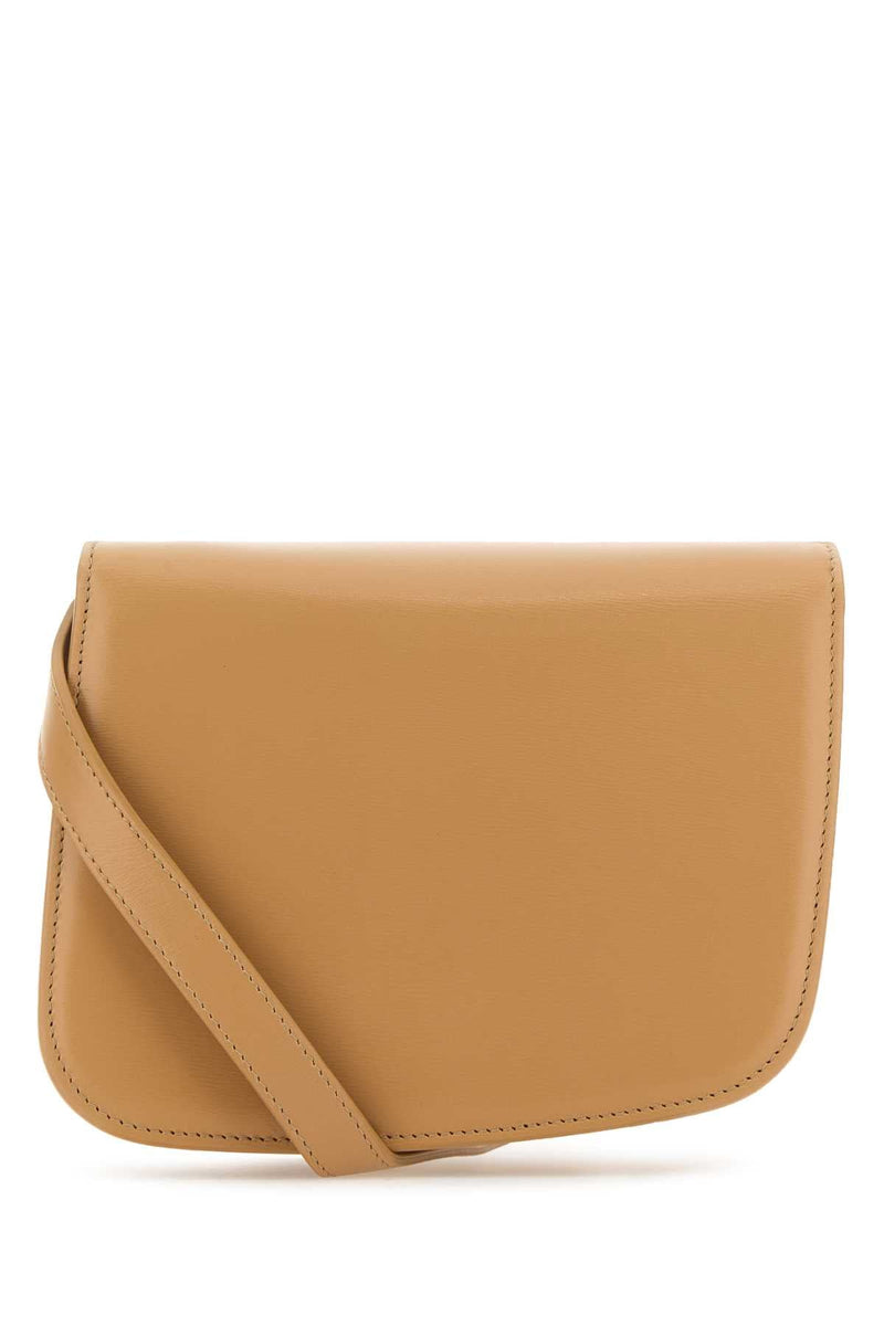 Ferragamo Fiamma Crossbody Bag — Beige