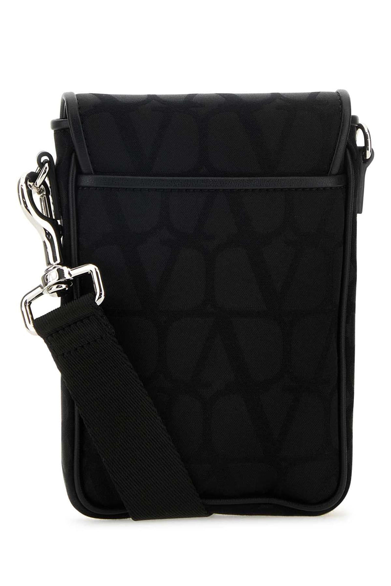 Valentino Garavani Toile Iconographe Card Case — Black Cases