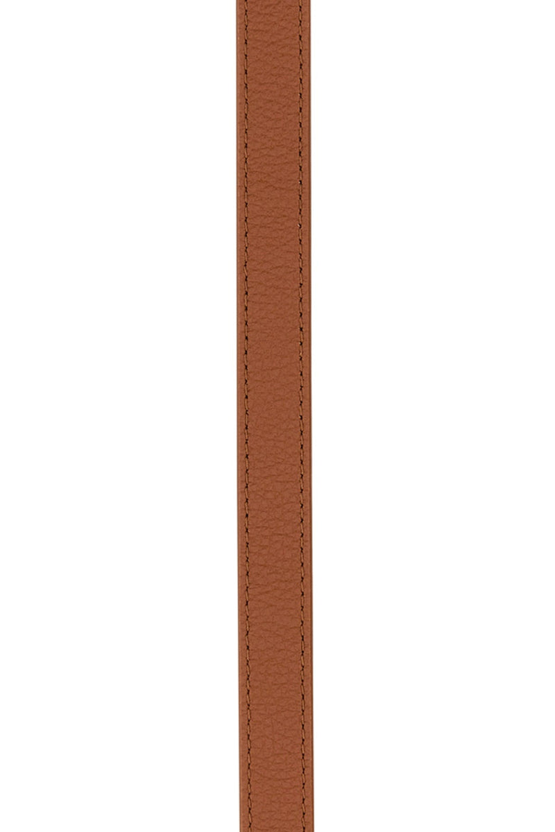 Chloé Logo Buckle Belt — Brown