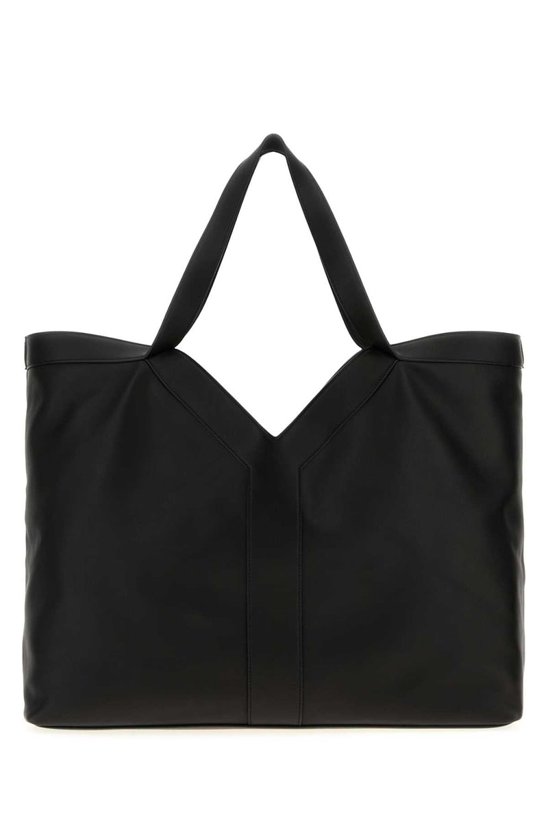 Saint Laurent Calf Leather Shoulder Bag — Black Exterior: Lining: Suede