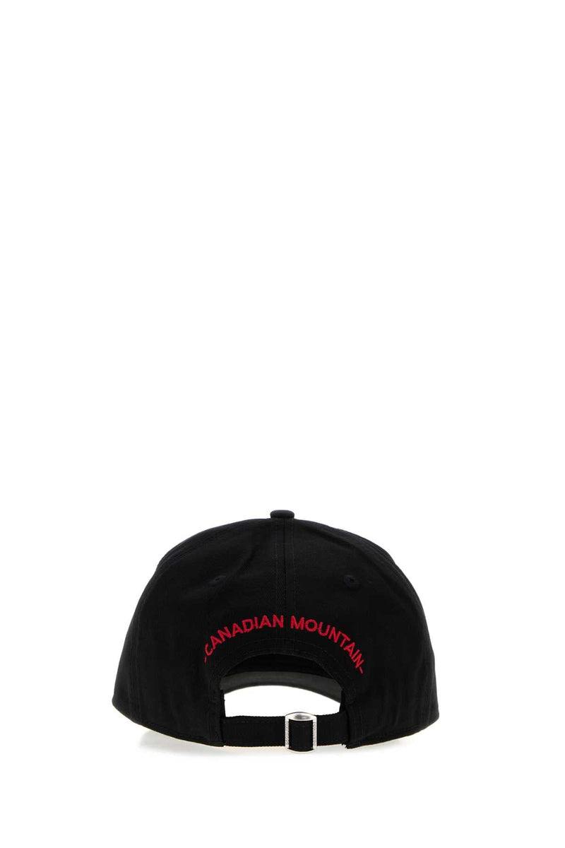 Dsquared2 Bcm103905c00001 Baseball Cap — Black Exterior: Cotton Caps
