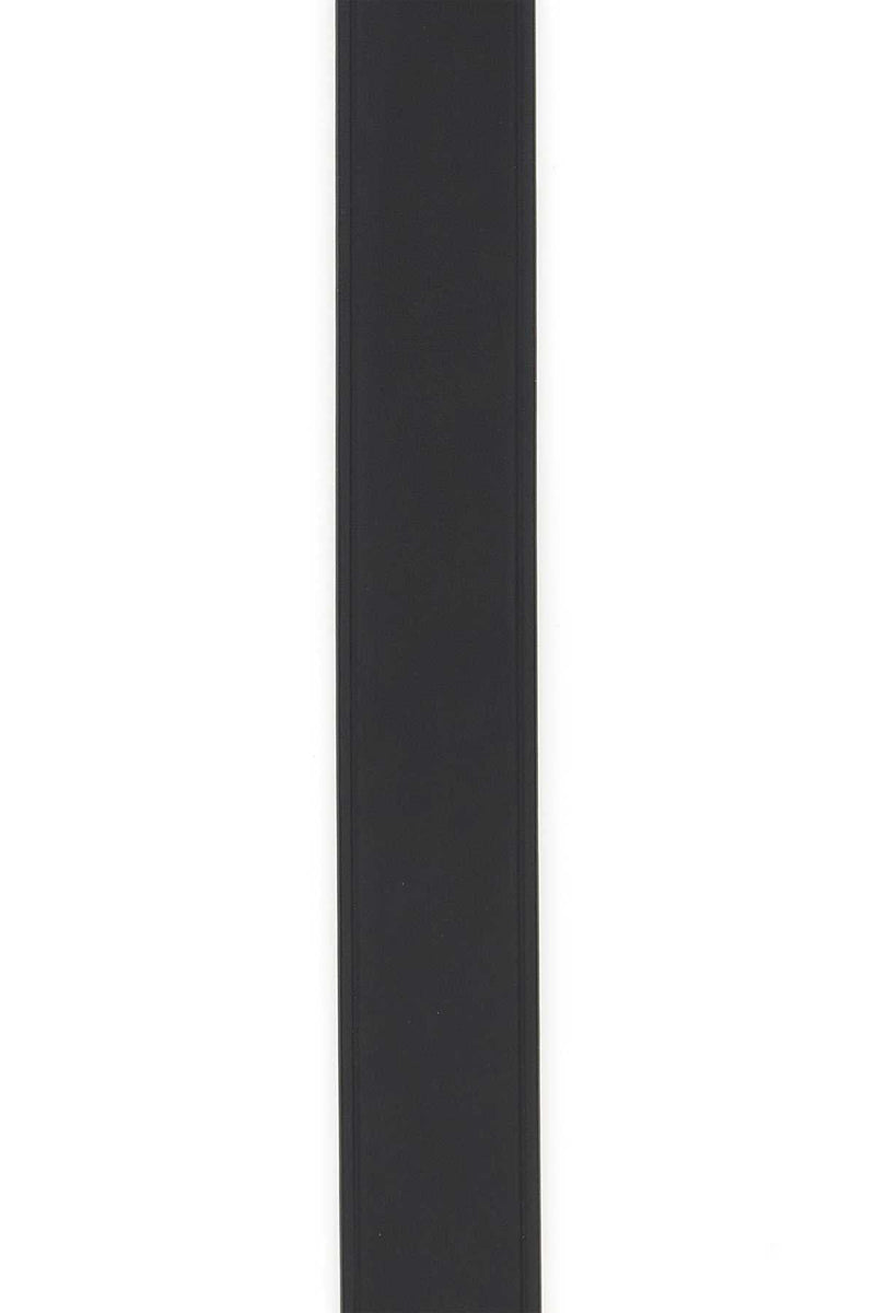 Balenciaga Logo-Buckle Leather Belt — Black