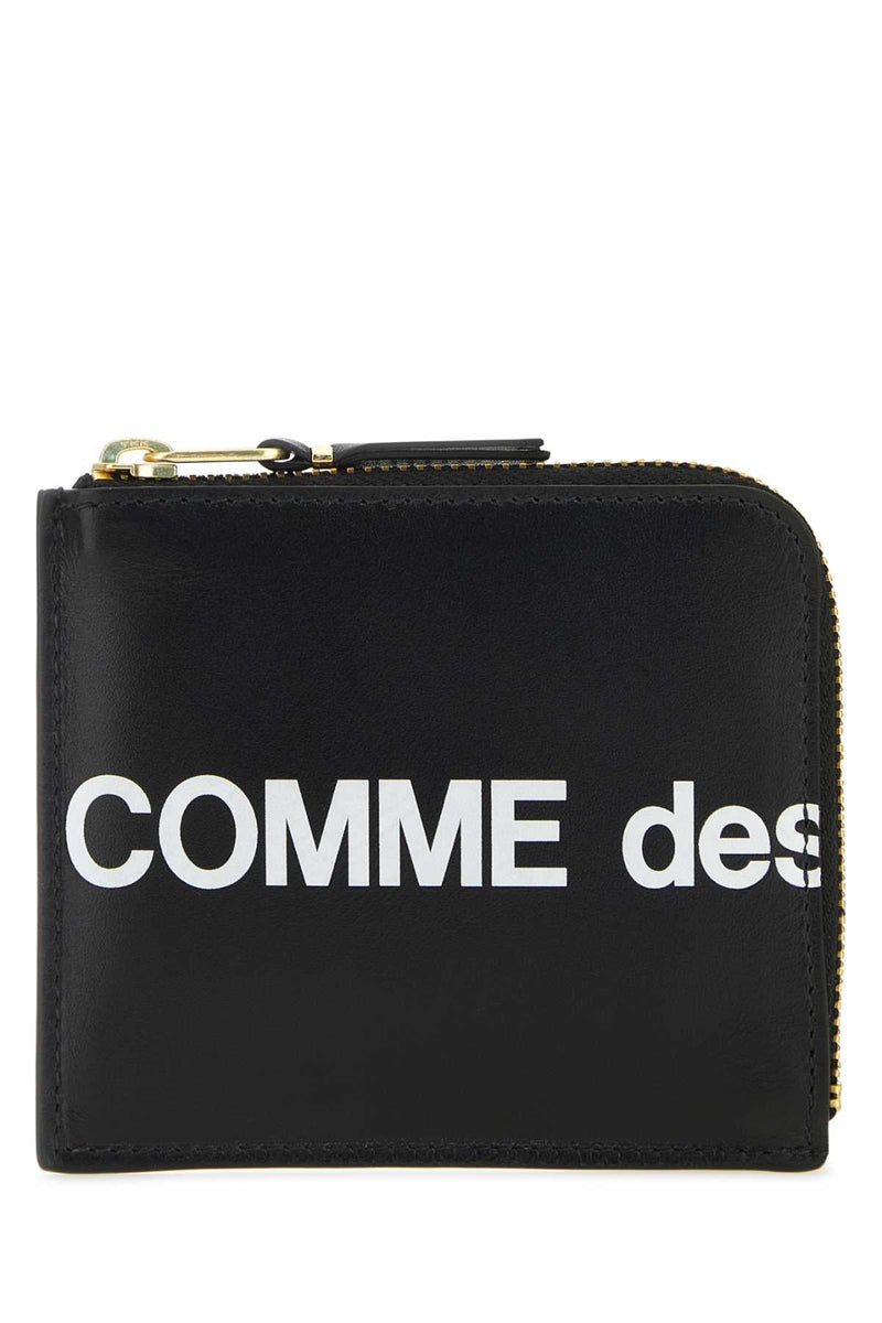 Comme Des Garçons Logo Wallet — Black