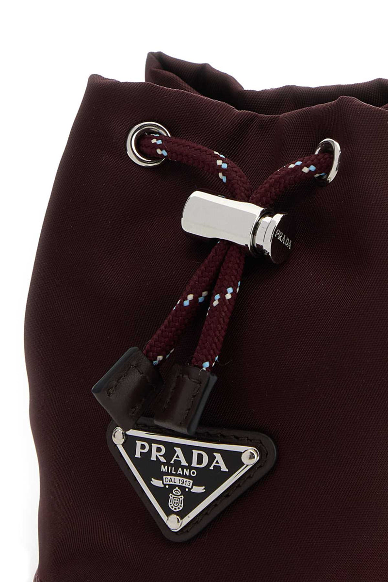Prada Key Case — Burgundy Keychains