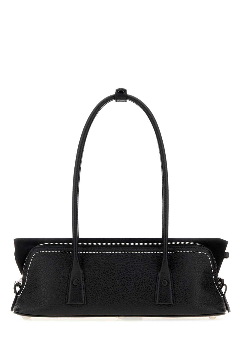 Maison Margiela Leather Shoulder Bag — Black