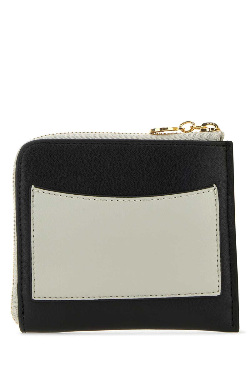 Stella Mccartney Stud-Embellished Two-Tone Card Holder — Black F: Polyamid Wallet