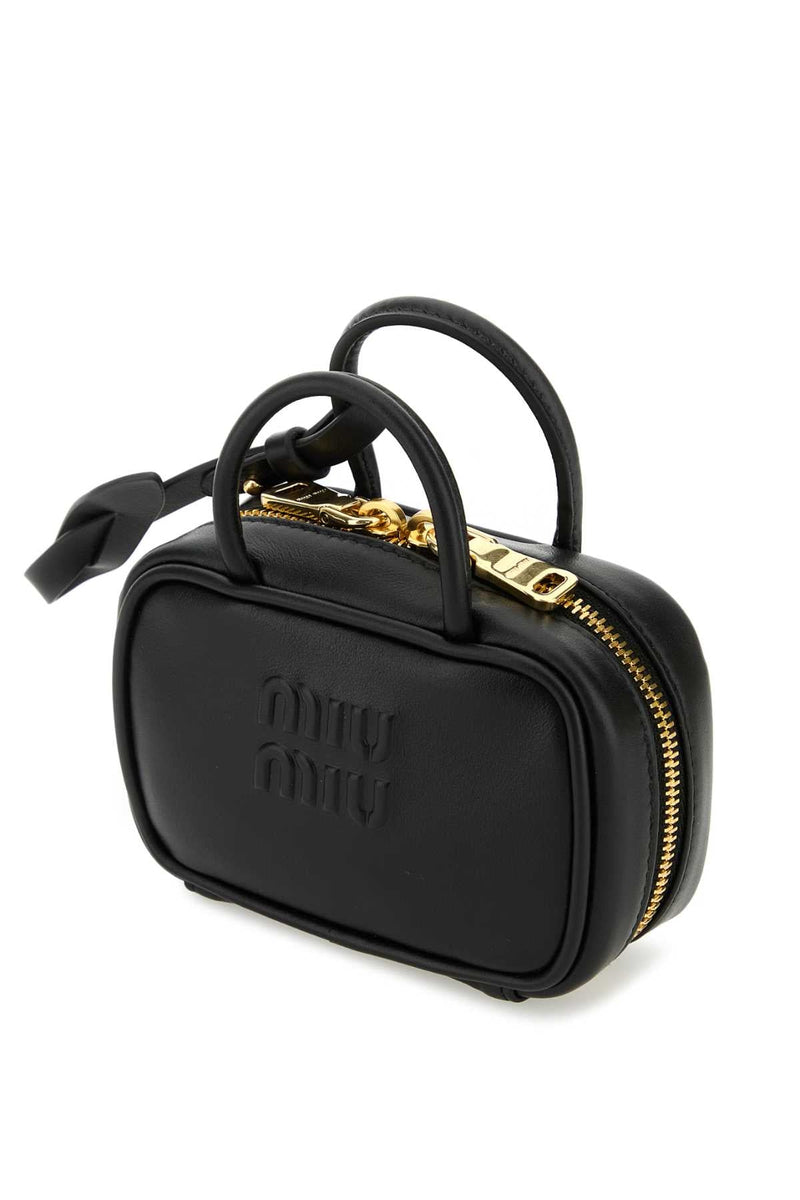 Miu Miu Beau Mini Bag — Black Vitello Wallet