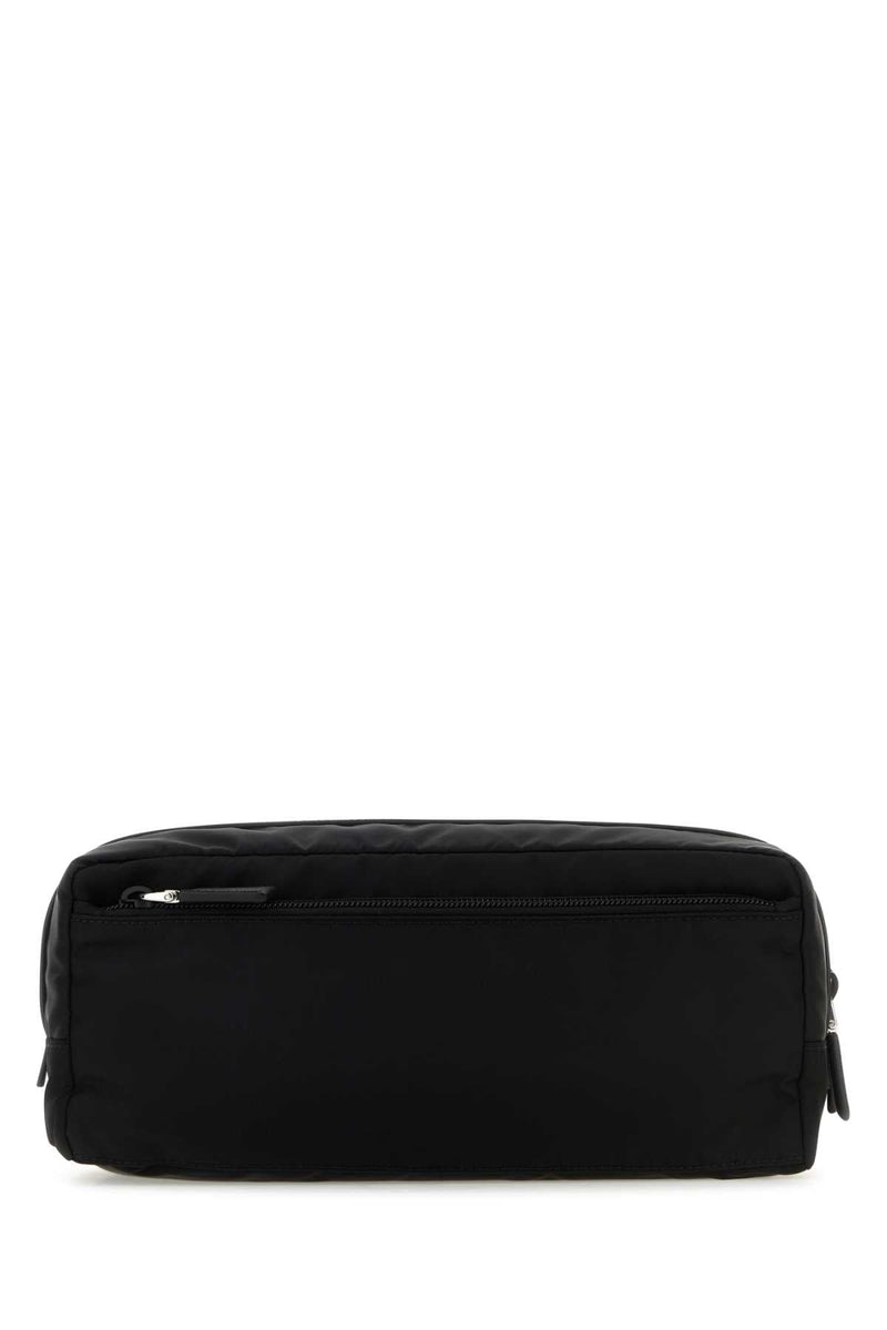 Prada Case Travel Wallet — Black Recycledpolyamide-calfleather