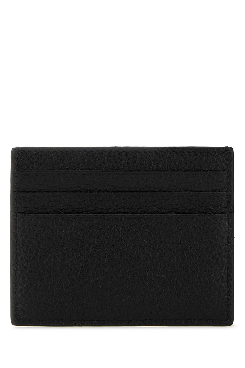 Prada Saffiano Leather Card Case — Black Vitello Wallet