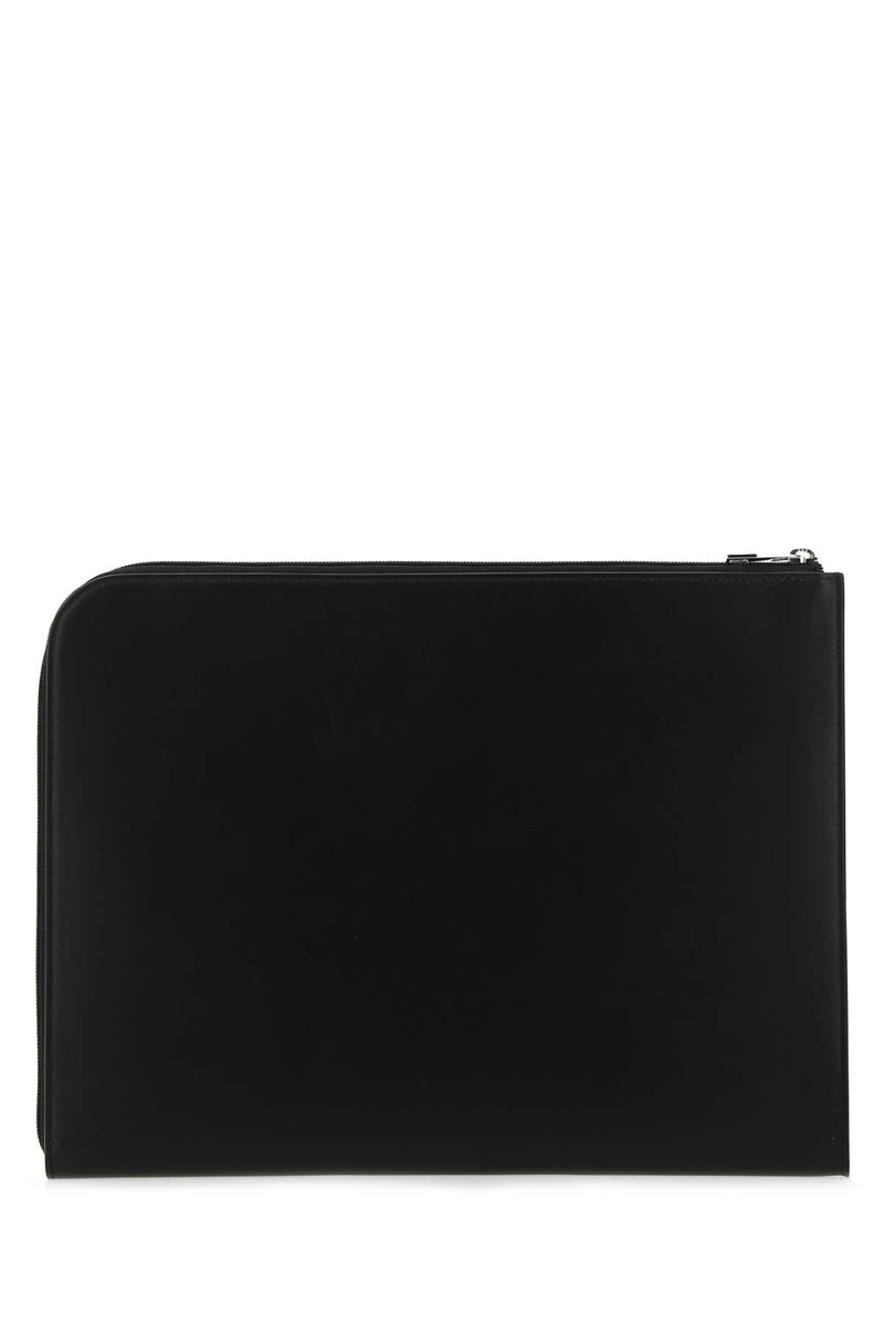 Alexander Mcqueen Logo-Print Leather Wallet — Black