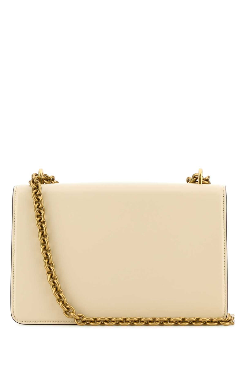 Valentino Garavani Vain Shoulder Bag — Beige Calf Leather - Bos Taurus