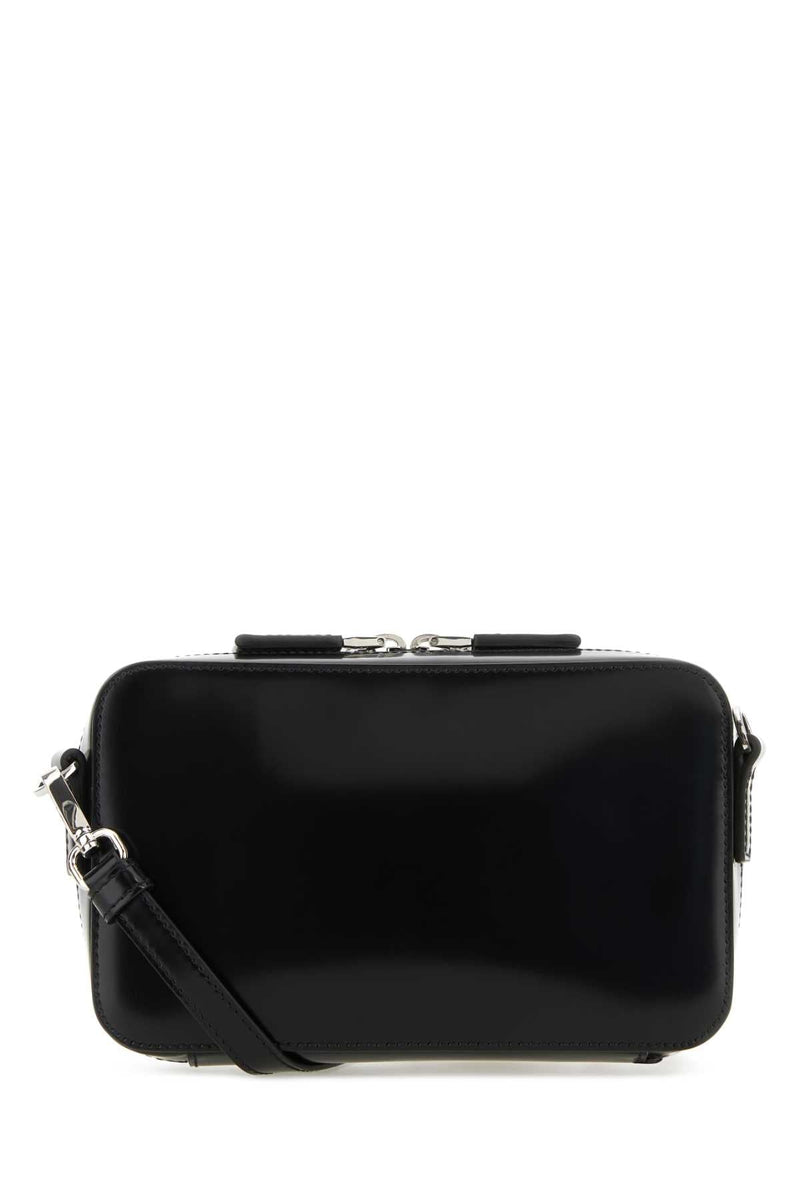 Prada Leather Crossbody Bag — Black