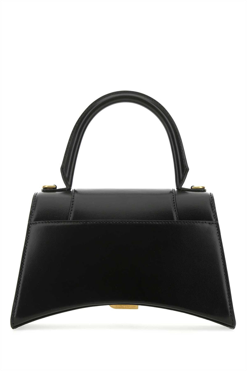 Balenciaga Hourglass Top Handle Bag — Black T Domesticated Calf Le