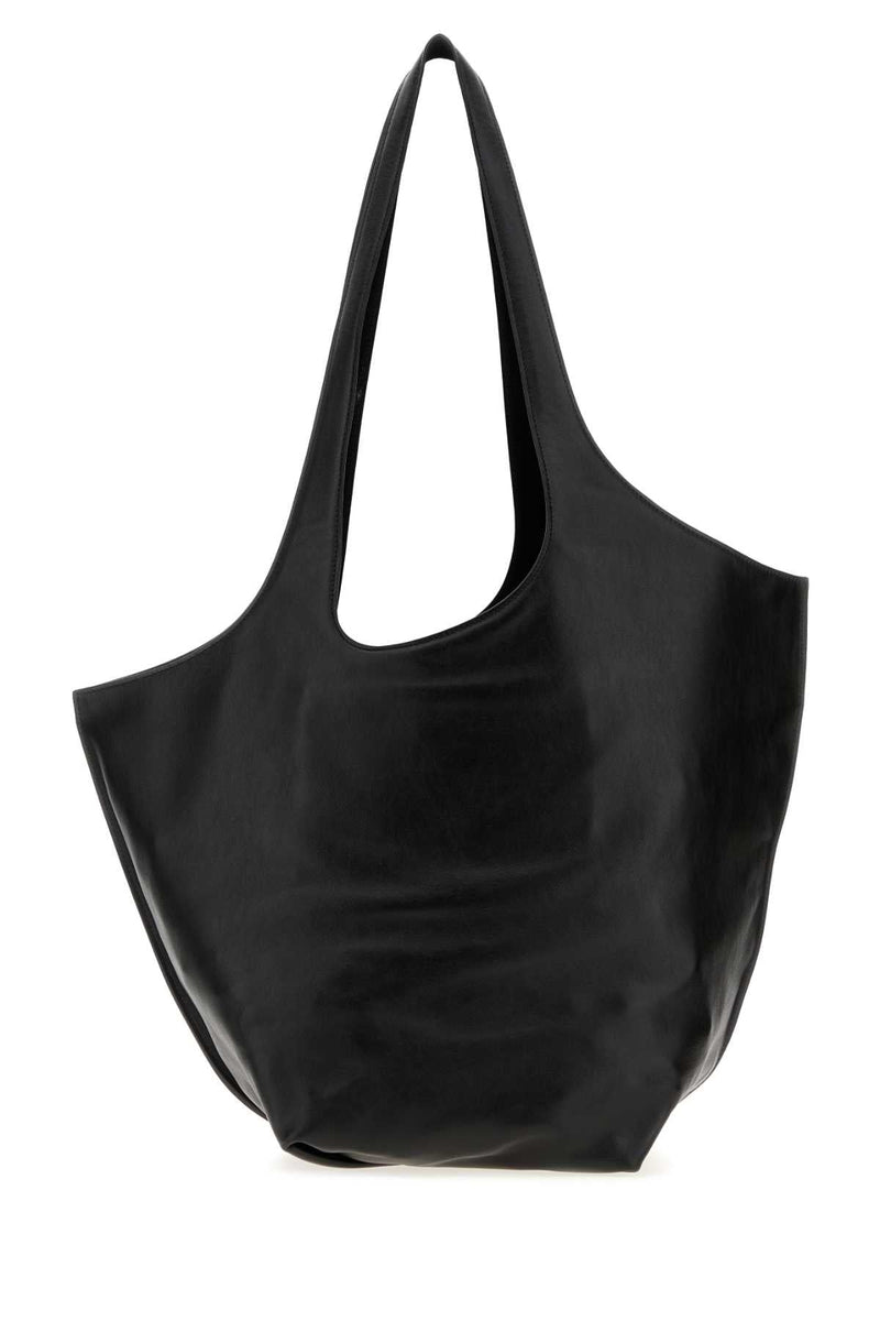 The Attico Scoop Shoulder Bag — Black