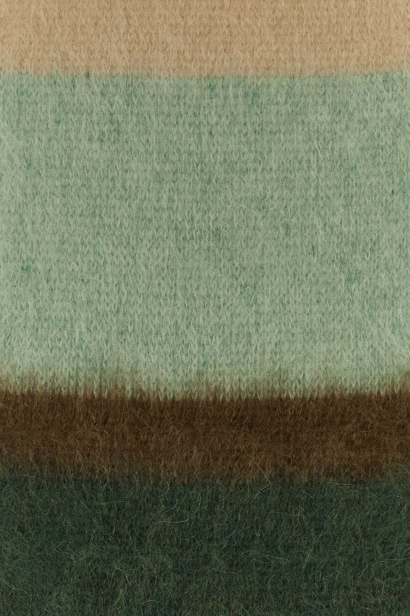 Miu Miu Embroidered Mohair Blend Scarf — Multicolor Exterior: Nylon Wool Scarfs