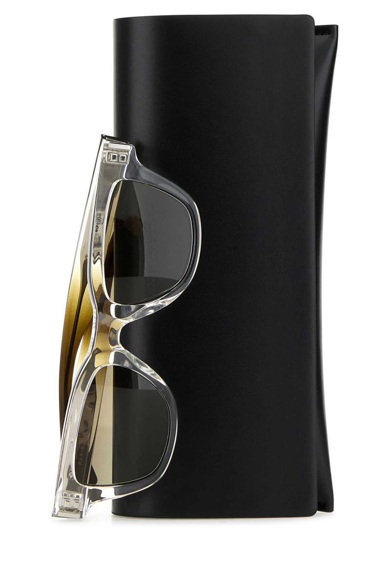 Saint Laurent 822251y9967 Acetate Wayfarer Sunglasses — Clear Exterior