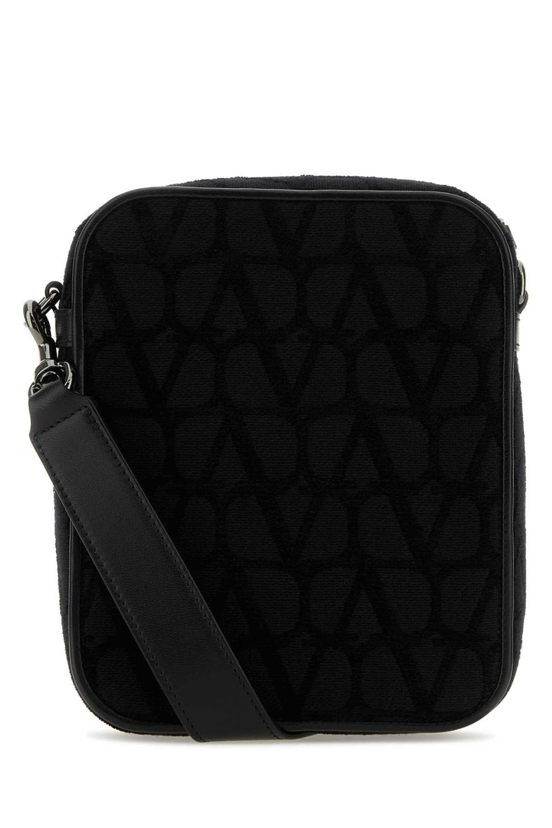 Valentino Garavani Locò Crossbody Bag — Black