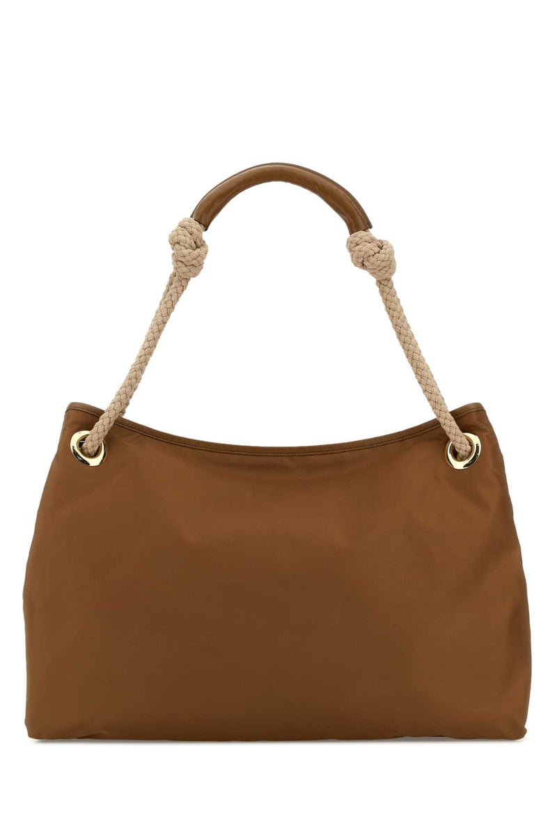 Prada Sacca Shoulder Bag — Brown