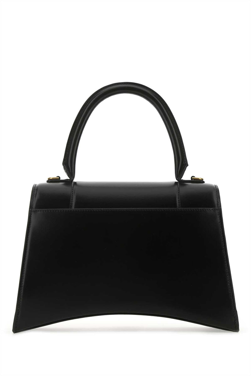 Balenciaga Hourglass Top Handle Bag — Black