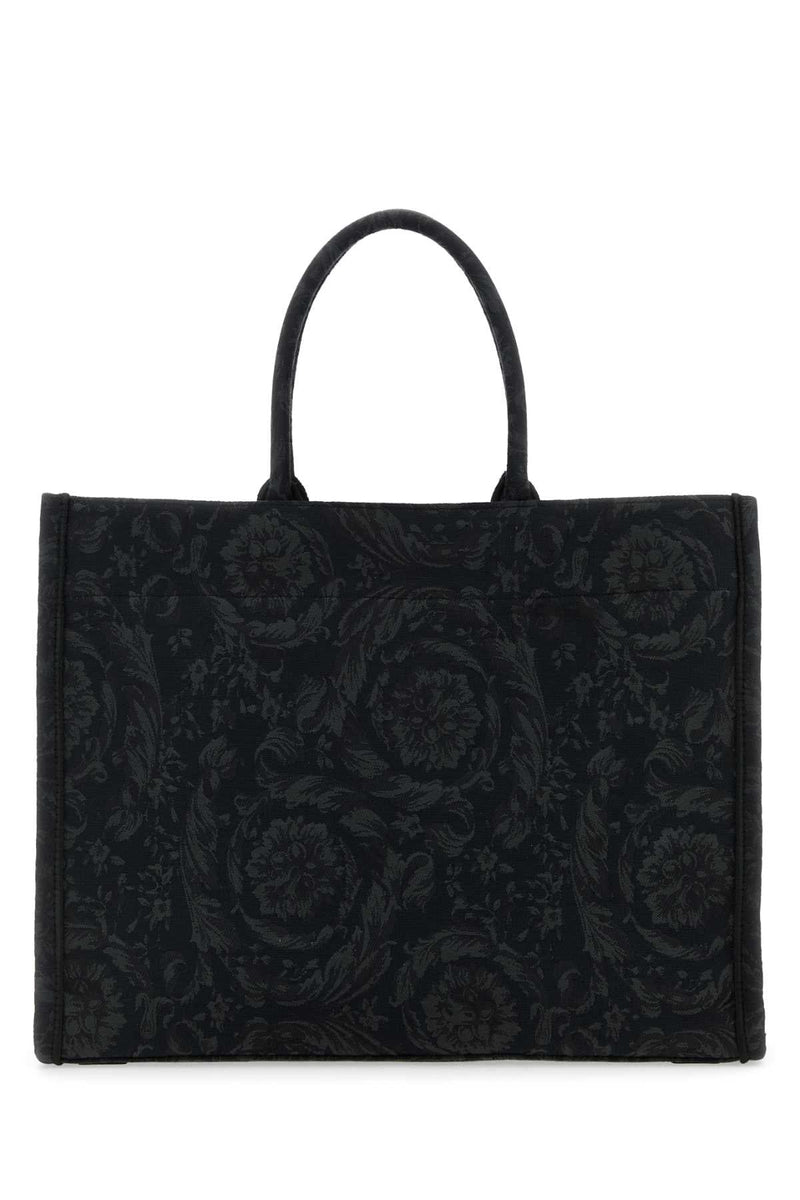 Versace Big Athena Tote Bag — Black
