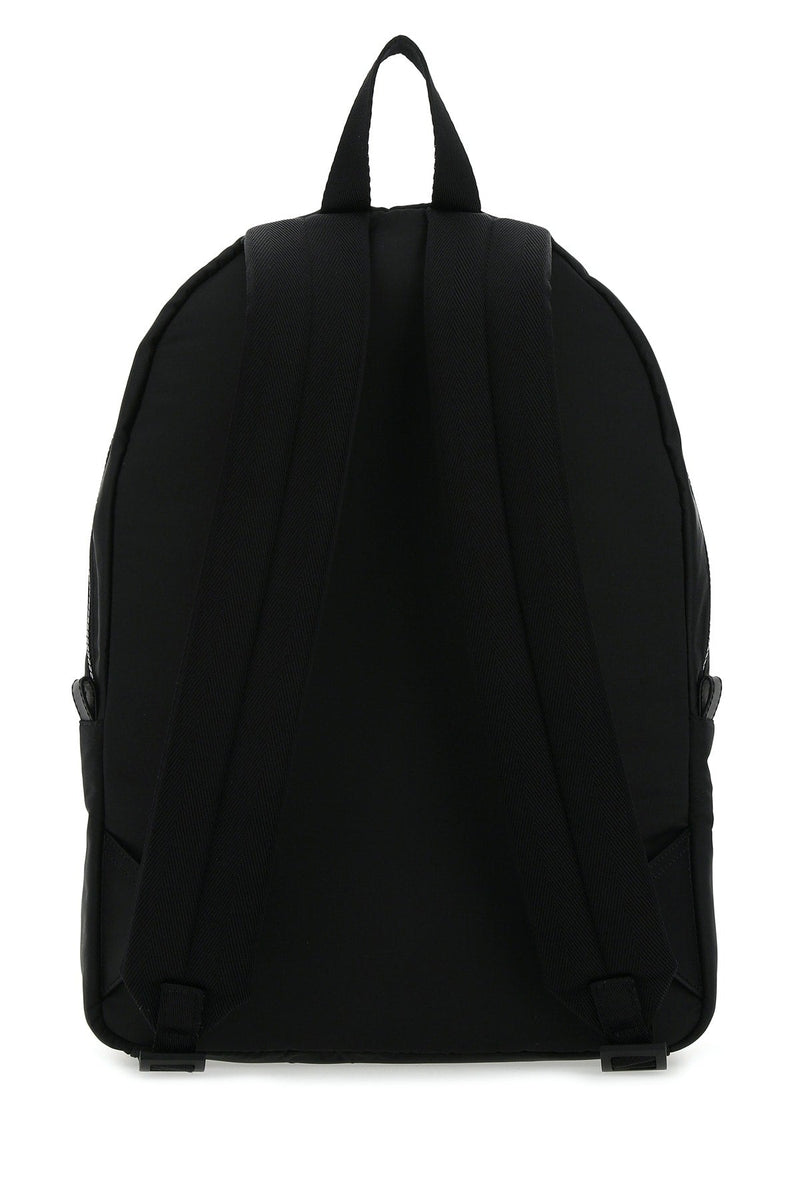 Alexander Mcqueen Logo-Print Backpack — Black E Poliestere