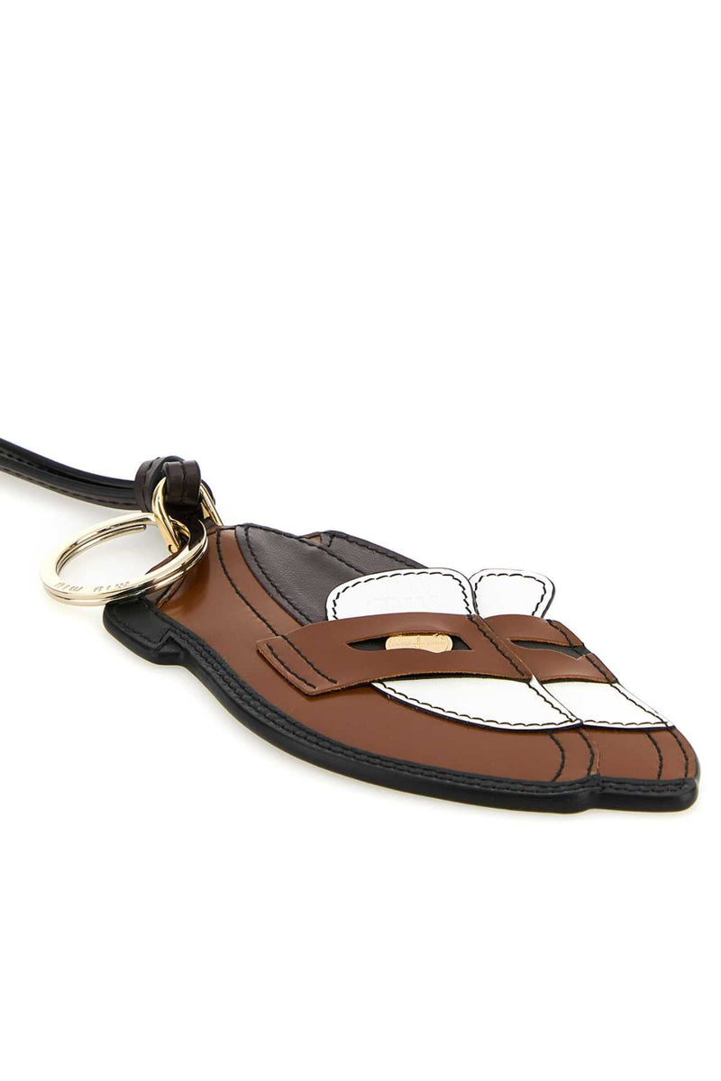 Miu Miu Aventure Key Case — Brown Vitello Keychains