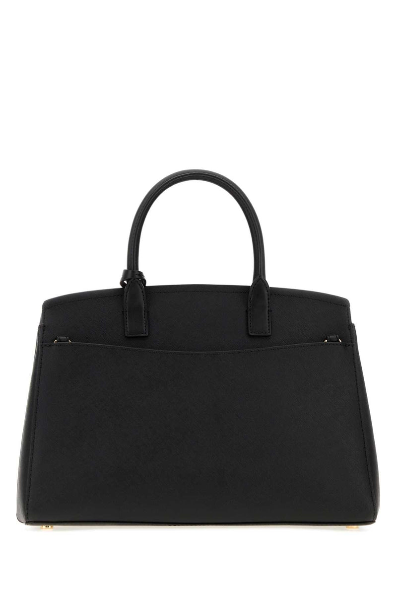 Michael By Kors Satchel Top Handle Bag — Black