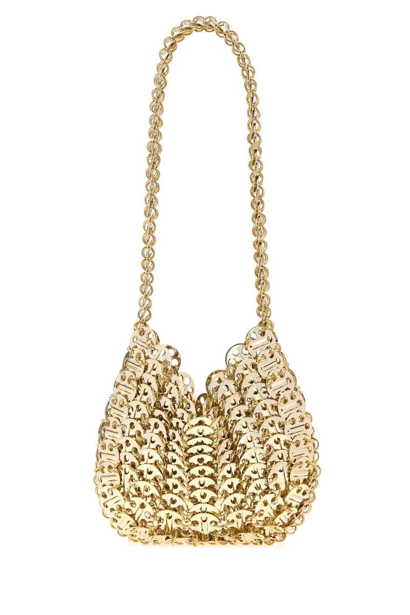 Rabanne Moon Shoulder Bag — Gold