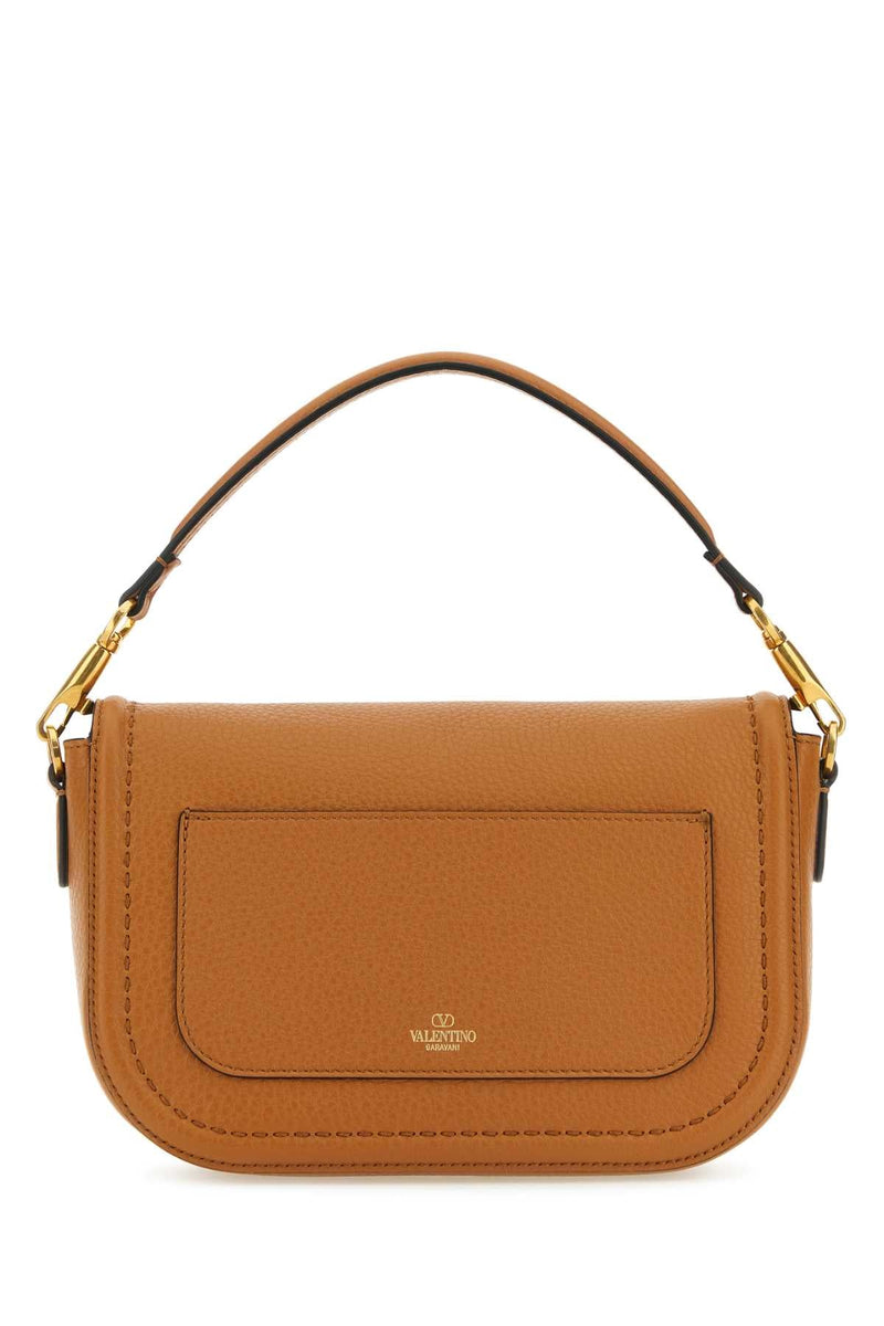 Valentino Garavani Shoulder Bag — Beige Calf Leather - Bos Taurus